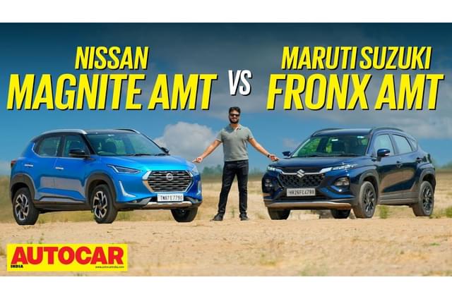 Nissan Magnite AMT vs Maruti Suzuki Fronx AMT comparison video 