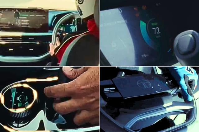 Tata Harrier EV interior seen for the first time