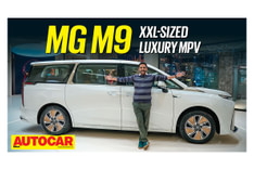 MG M9 electric MPV walkaround video from Auto Expo 2025